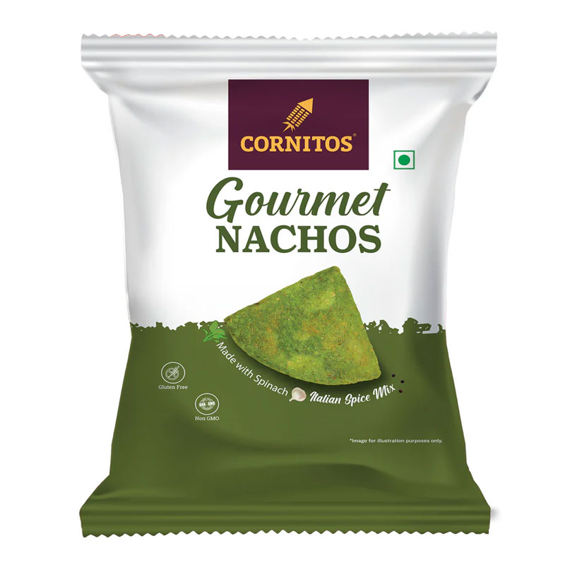 Cornitos Nachos Spinach Italian Spice