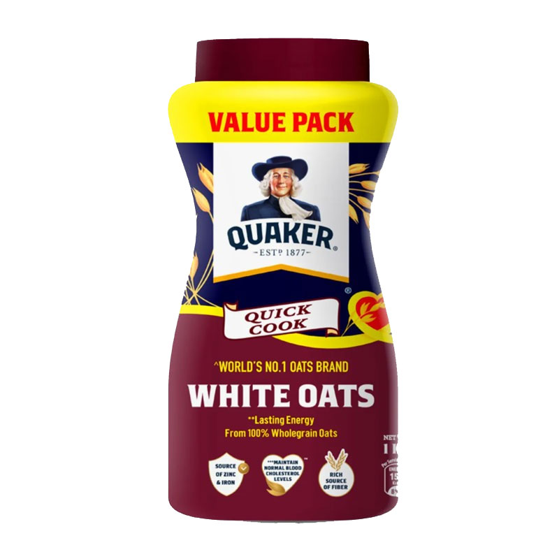 Quaker White Oats Value Pack 1kg