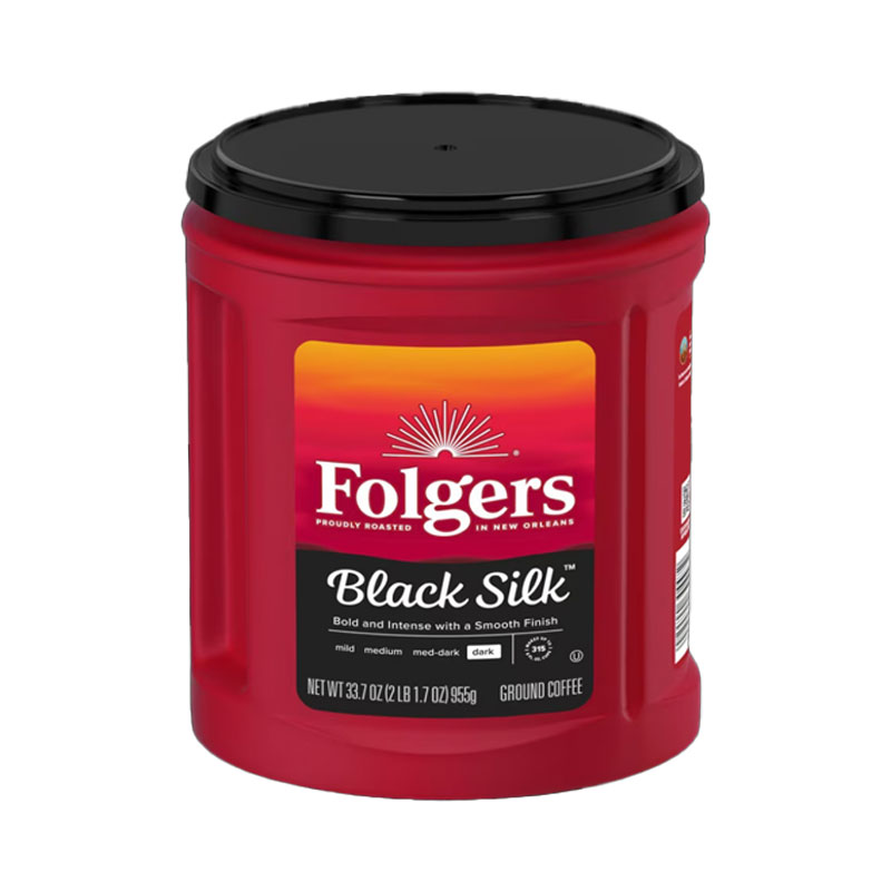 Folgers Black Silk Daek Ground Coffee